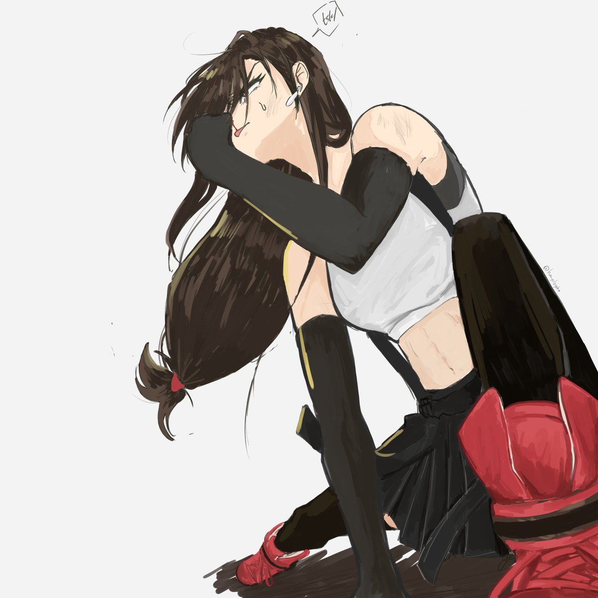 hayoloyoha's tweet photo. I tried #ffvii #tifalockhart https://t.co/SrXRsVpFGt