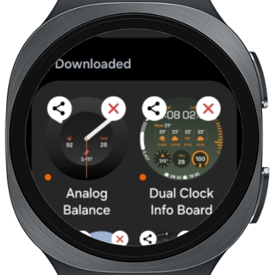 GalaxyTechie's tweet photo. [APKs] One UI 9 exclusive watchfaces now work on previous watches. The extracted apps are Galaxy Store updates for the new watches. These are unmodified and no root is needed, install them via ADB or a companion app. I tested all the 6 watchfaces in Watch 8 and everything worked. https://t.co/jsz62vKDtE