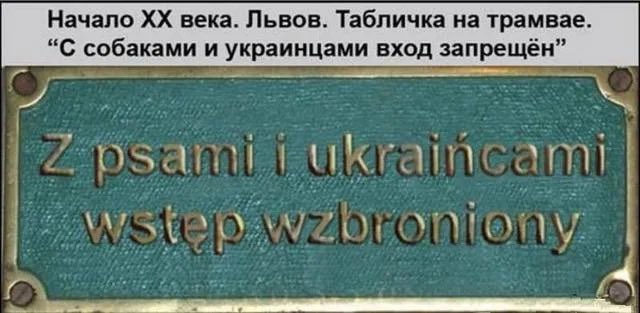 JustRussianMen's tweet photo. @Anakoyher Если бы тетя Роза читала бы историю, то знала, что поляки всегда считали украинцев третьесортными - пся крев. И до сих пор считают. https://t.co/itQejakfcz