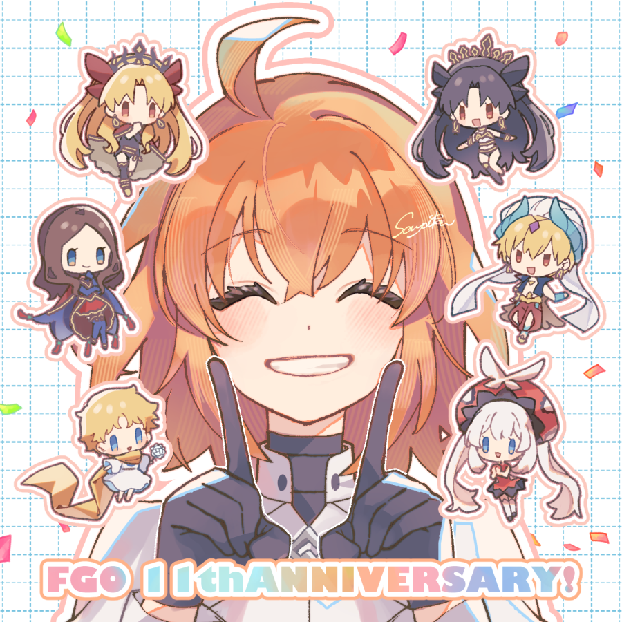 Chouchou387's tweet photo. #FGO11周年メッセージ
 11周年おめでとうございます！💐✨ https://t.co/pQtYfq8YBE