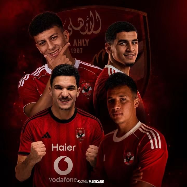 ahlysportnews's tweet photo. صفقات الاهلي حتى الان :

علي محمود " خط وسط "
أقطاي عبدالله " مهاجم "
منصف بقرار " مهاجم "
سفيان بن جديدة " مهاجم " https://t.co/mNe343oVlR