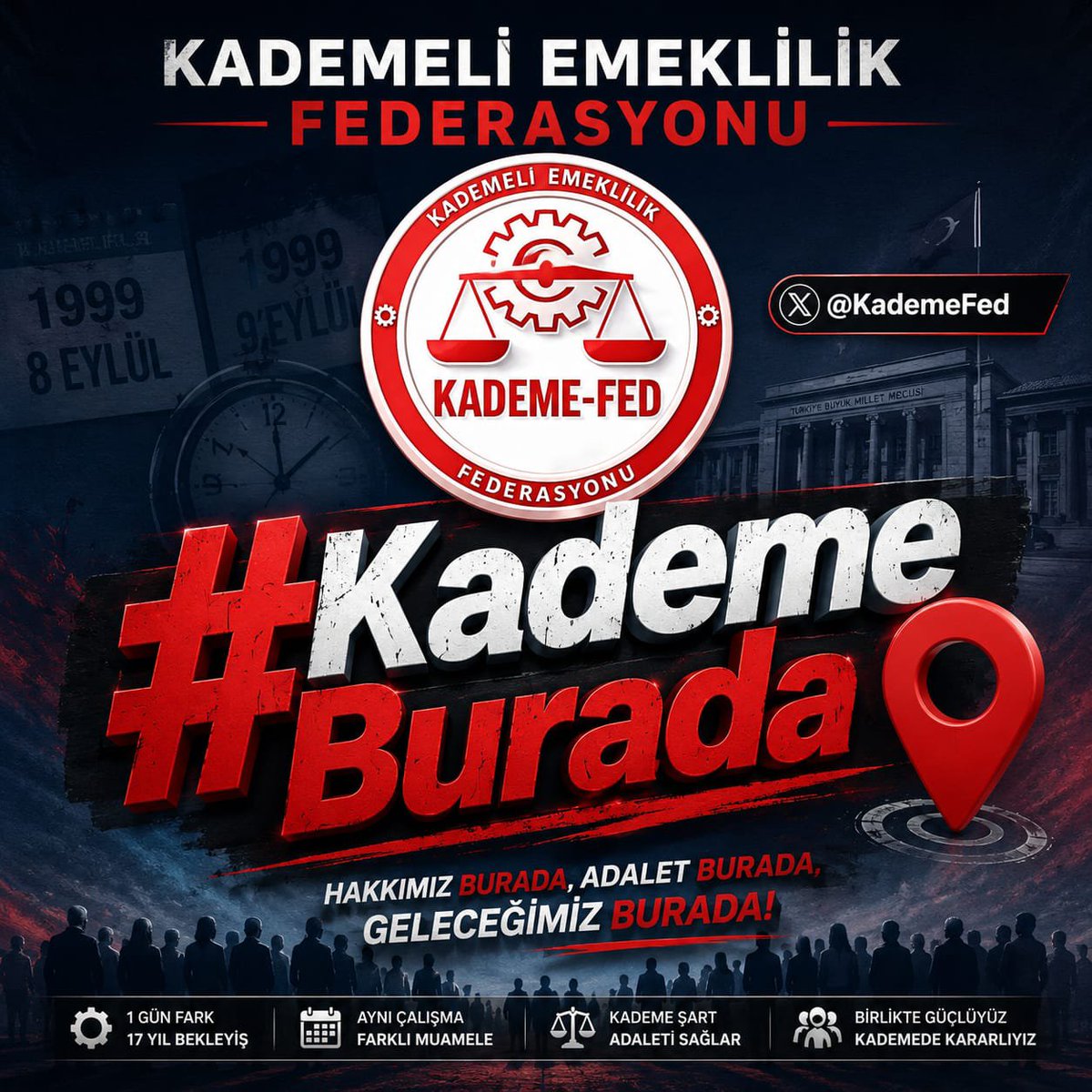 basri_akgu52088's tweet photo. Bugün #KademeBurada diyen her ses, yarın kurulacak adil emeklilik sistemine katkı sunuyor. Birlikte başaracağız....!!!
@KademeFed
@EmekDerResmi
@ETTDER1999
#KademeBurada https://t.co/PlKibwcD9M