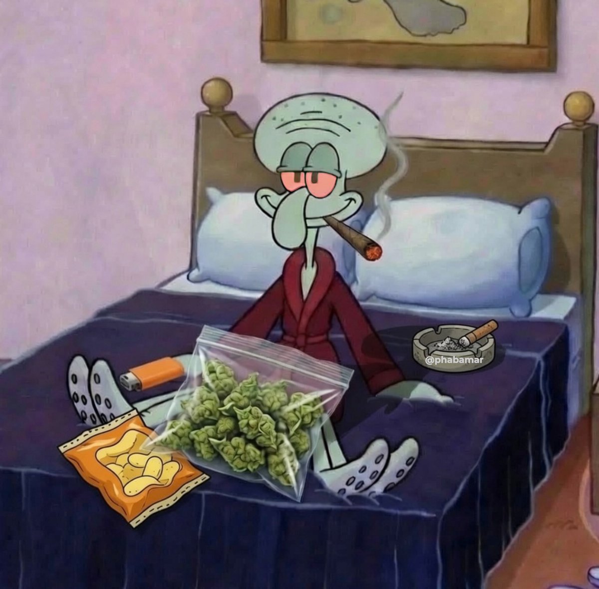 phabamar's tweet photo. Me smoking all day so I don’t have to face my problems https://t.co/dypek5dico