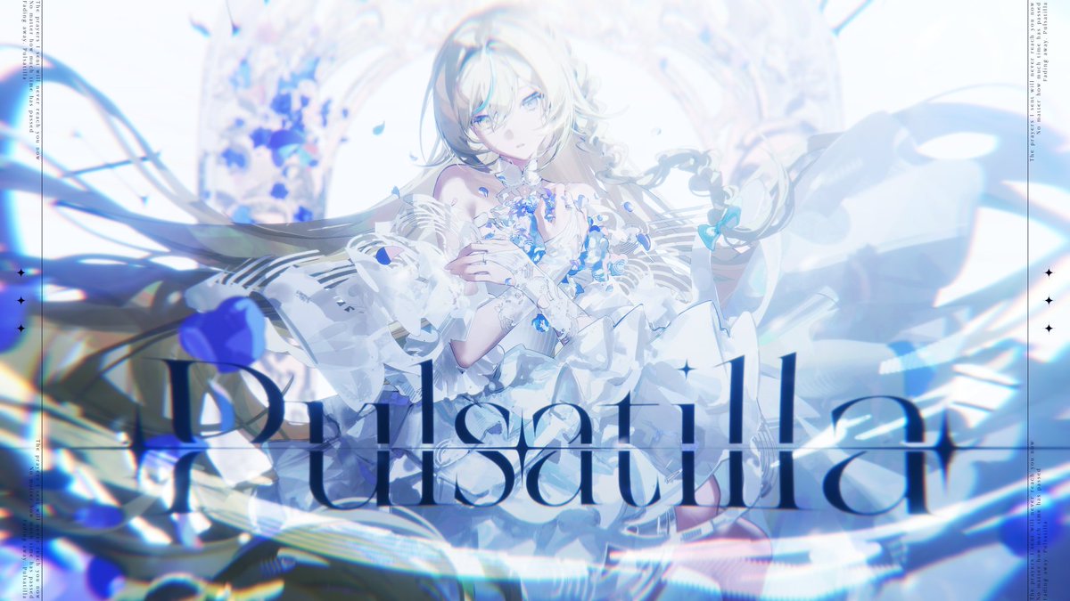 tsuki_nxo's tweet photo. .✦ 7/29 21:00 プレミア公開 ✦.
￣￣￣￣￣￣￣￣￣￣￣￣￣￣
　【MV】Pulsatilla／月乃
⇢ https://t.co/NeWjLumowk
＿＿＿＿＿＿＿＿＿＿＿＿＿＿
「 かけた祈りは　もう届かぬまま 」 https://t.co/K2bad5u1DP