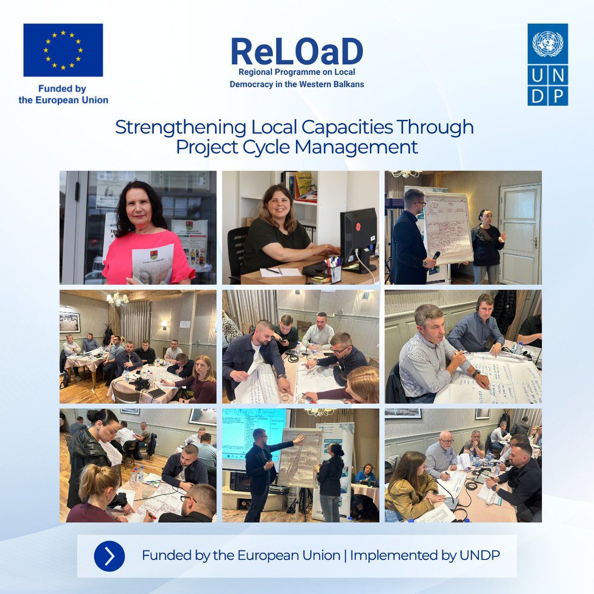 UNDP_Kosovo's tweet photo. Strong local governance starts with strong local capacities. Through #EU-funded #ReLOaD3, municipal officials are strengthening skills in project, grant management &amp; cooperation with CSOs to build more transparent, inclusive local governance. 

Read more: https://t.co/c0N3pwGkxX https://t.co/tonnPid6vI