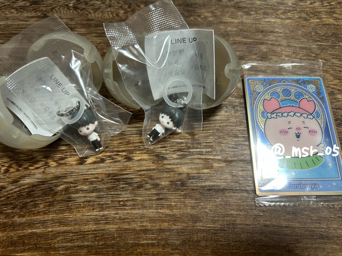 _msr_05's tweet photo. 【交換】エヴァンゲリオン　めじるしアクセサリー　ちいかわ

譲￤🌟シンジ×2

求￤💗カヲル、レイ、アスカ、古本屋(ちいかわ)

後日大阪梅田での手渡し希望。検索からでもお気軽にお声掛け下さい。 https://t.co/LdWfHoA84q