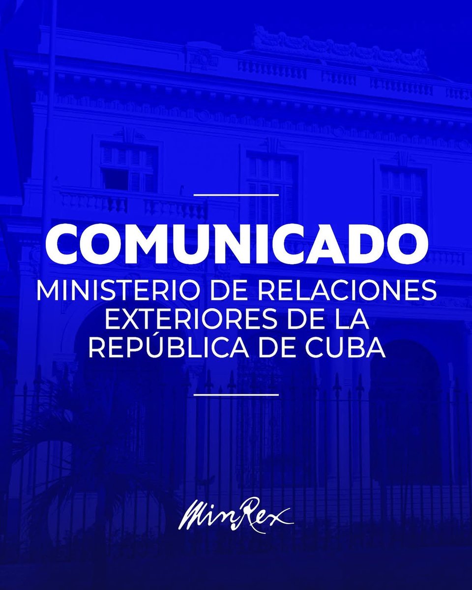 CubaMINREX's tweet photo. ➡️En acto de subordinación a la política de agresión de los Estados Unidos, el Presidente electo de Colombia anuncia que cortará los vínculos con Cuba

📌Comunicado del Ministerio de Relaciones Exteriores de la República de Cuba

🔗: https://t.co/FBLKL4B54J https://t.co/baYUk67Kdh