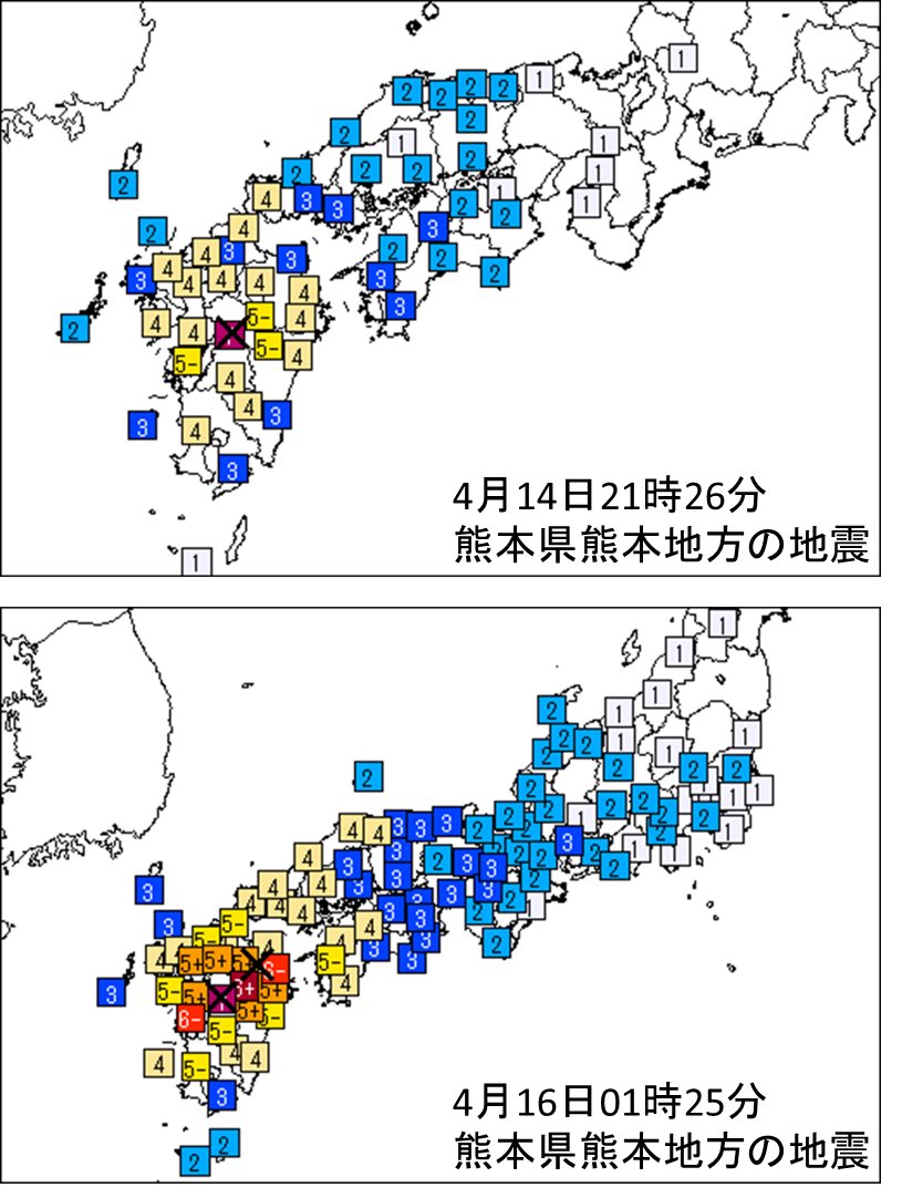 ALFA_sub01's tweet photo. 今から10年前の熊本地震では4/14（前震）、4/16（本震）と二度の震度7の地震が発生しました。
今日の地震が前震の可能性もあります。
九州の方、特に熊本の方は今後2週間くらいは警戒を緩めないようお願いします。

皆様の無事を願っております。 https://t.co/Sw3x7XsJb0