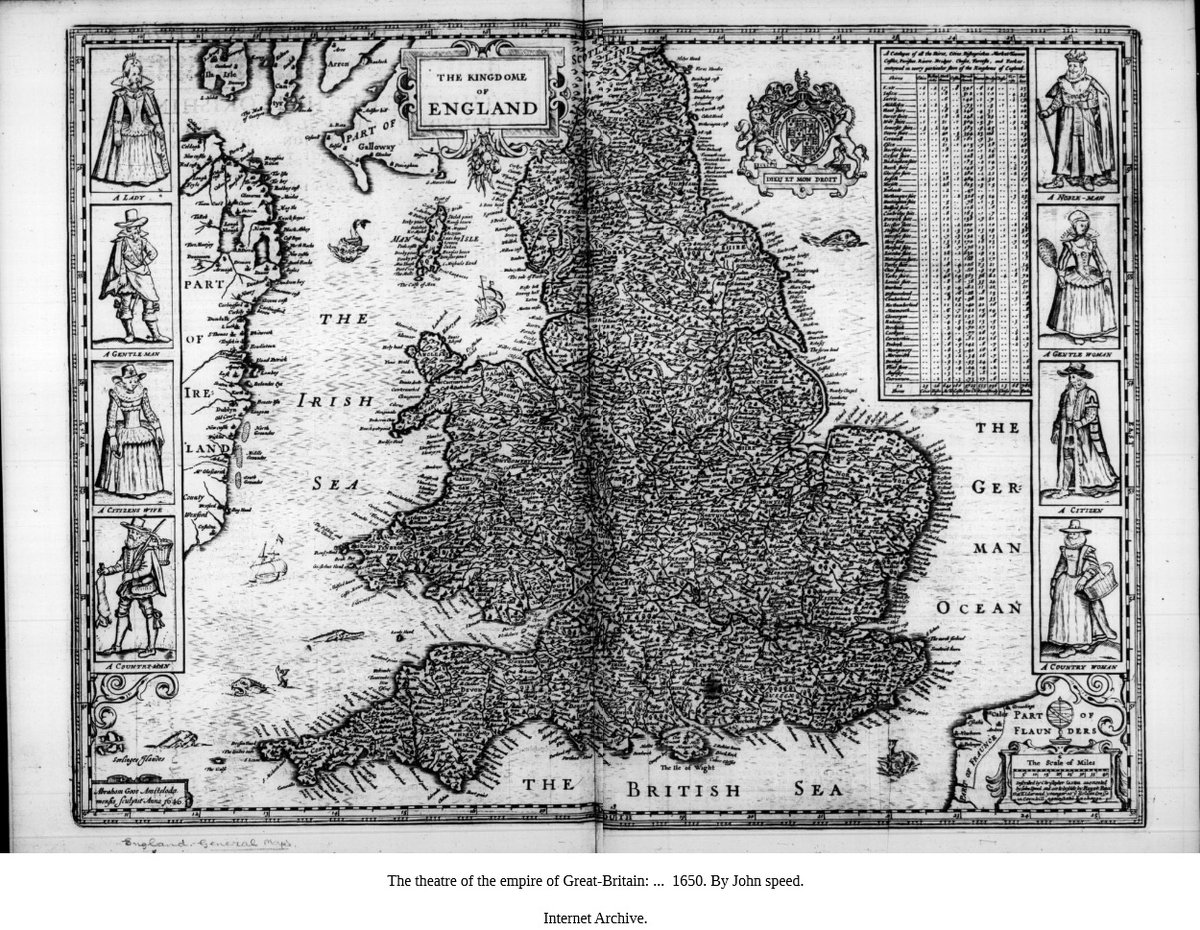 SueCooperBridge's tweet photo. #HistoryNotes📜📜🪶
#OTD 1629 d. #JohnSpeed, one of the most famous English mapmakers. Born c.1551, he married Susanna Draper in c.1571 & between them mapped out a large family of 12 sons & 6 daughters! Sadly, blindness & pain from the stone plagued John in his final years. https://t.co/RWxUm8saHU