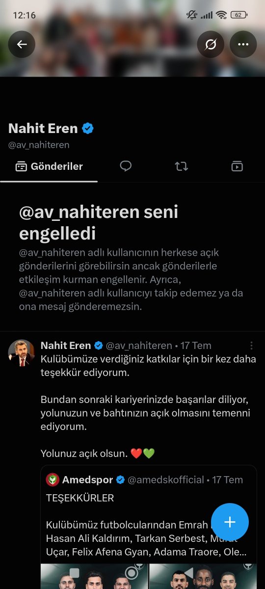 TROSSARDDDD's tweet photo. @amedposts HAYDİİİİ AMEDİM BİDE NAHİT BAŞKAN KALDIR ENGELİ BE https://t.co/V0avveyrIX