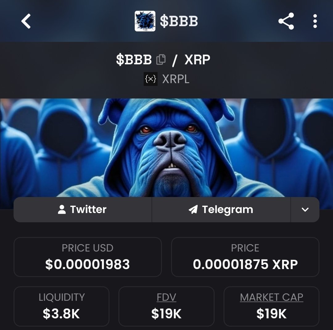 BadBlueBoysXRPL's tweet photo. 🚀 What are you waiting for? We're currently at a **$19K market cap**, and the upside potential is huge!

⚽ Join our Fantasy Leagues, earn your share of **$BBB** tokens, compete for amazing rewards, and enjoy the season with our community.

Don't miss your chance—join us today! 💙 #BBB #XRPL #FantasyFootball #PremierLeague #CroFantasy

https://t.co/tOre9qUHUB