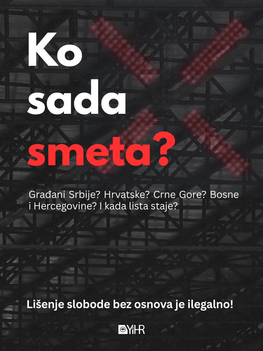 YIHRSrbija's tweet photo. Još jedno proizvoljno zadržavanje na granici!
Ko sada smeta?
⬇️
https://t.co/P2q7ZtFwUL https://t.co/HiWp6efgNQ