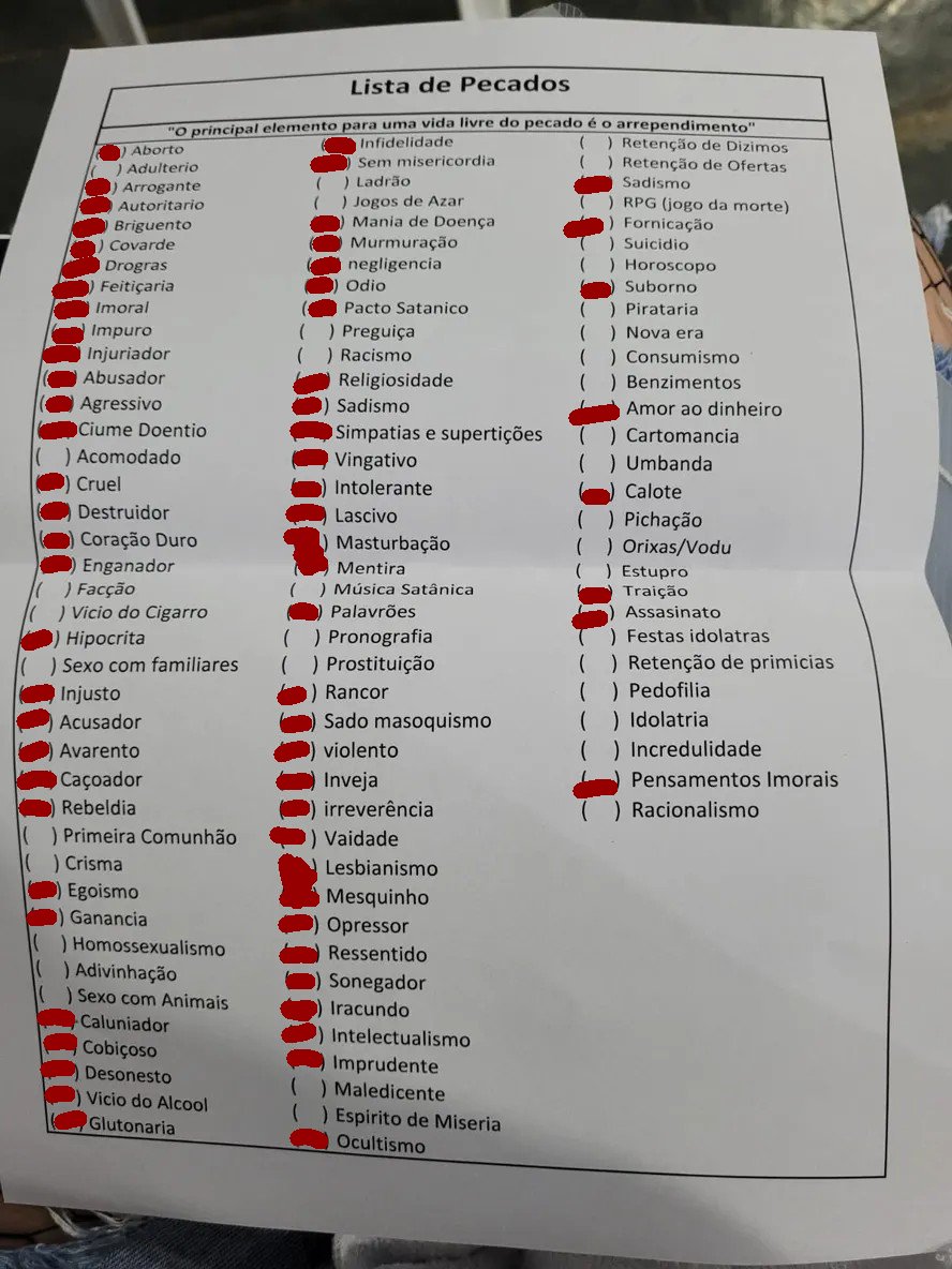 CandymanSi54064's tweet photo. Fiz a lista de pecados da Gertrud https://t.co/w32t81BMHe