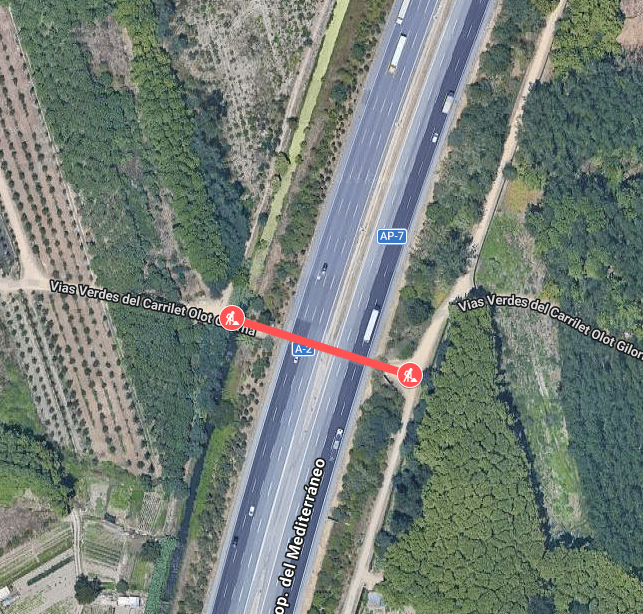 ecoviesgi's tweet photo. ⚠️ Demà comencen les obres de formigonatge al pas inferior de la via verda del Carrilet a l’AP-7 (Salt).

Tota la setmana (inclòs el cap de setmana), el pas de vehicles estarà tallat i només es podrà creuar a peu. Extremeu la precaució.

📍https://t.co/5LUFJCN2i1 https://t.co/5Iln17QEcX