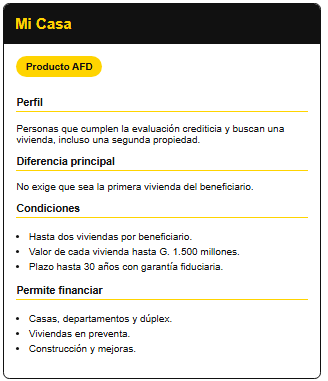 santiagasu's tweet photo. 🔎🏡Las diferencias entre los créditos Che Róga Porã, Primera Vivienda y Mi Casa
📍Los mismos permiten financiar la compra, construcción o ampliación de inmuebles, pero para diferentes públicos.

https://t.co/zj9RClGNlv https://t.co/SWS6gGVcoL
