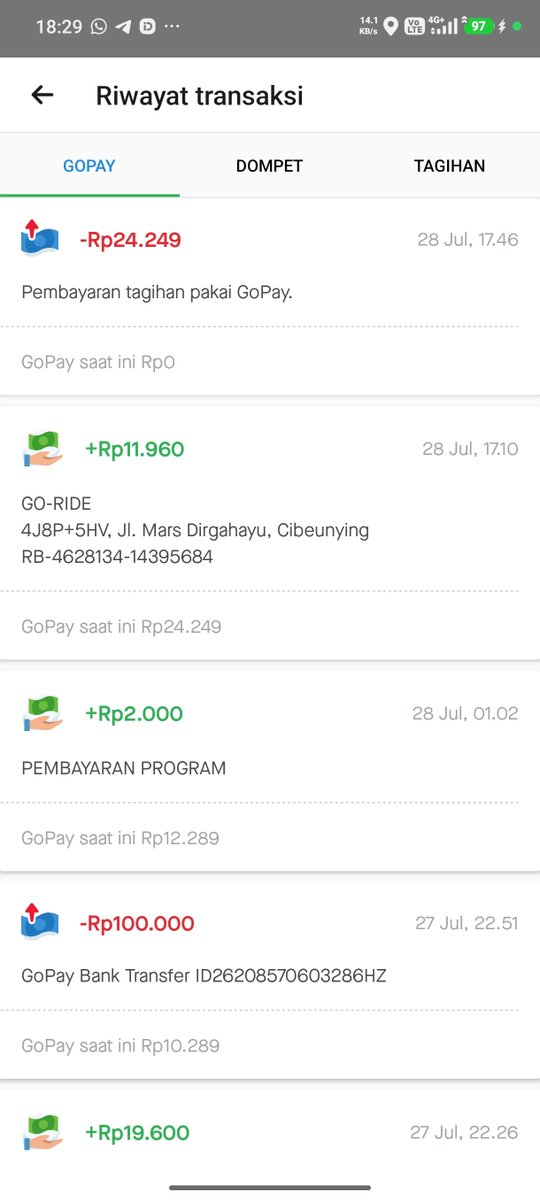 rhesusnegative_'s tweet photo. @gopayindonesia ngojek aja kagak masuk duitnya woy https://t.co/heoLllEC3d