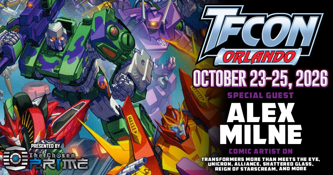 tfconofficial's tweet photo. 🇺🇸TFcon is happy to welcome #Transformers comic book artist #AlexMilne to #TFconOrlando 2026
📝Fans know his work as the primary artist on IDW’s Transformers: More than Meets the Eye & many other series
Presented by the @chosenprime
🎟TICKETS ON SALE AT: https://t.co/ubiZFjKZli https://t.co/RszMZXaDLZ
