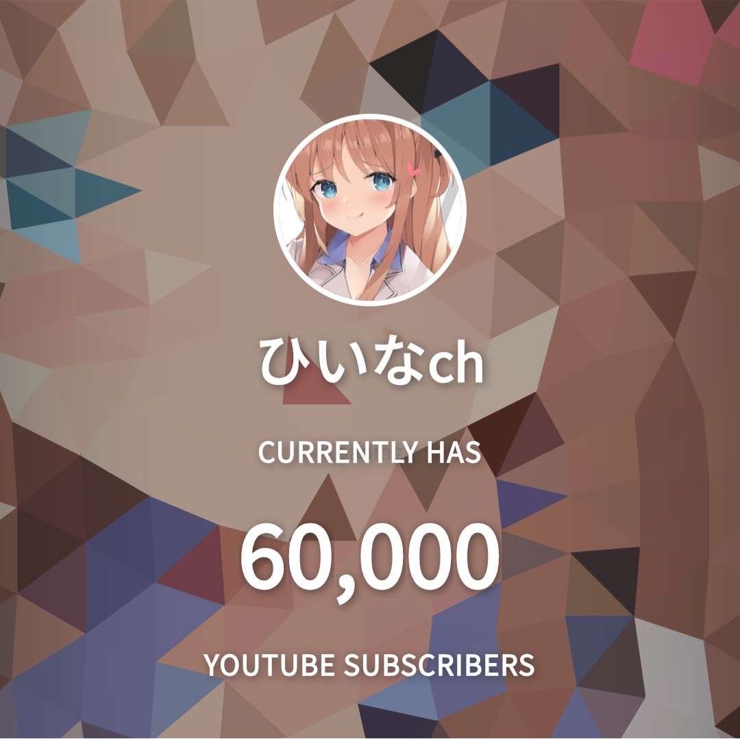 HiinaTenshouin's tweet photo. チャンネル登録6万人ありがちゅー😭🫶

2度目の6万本だ〜〜〜✨️✨️✨️✨️
これはとてもとても嬉しいことだ〜〜✨️✨️✨️ https://t.co/Ncwxu75fMk