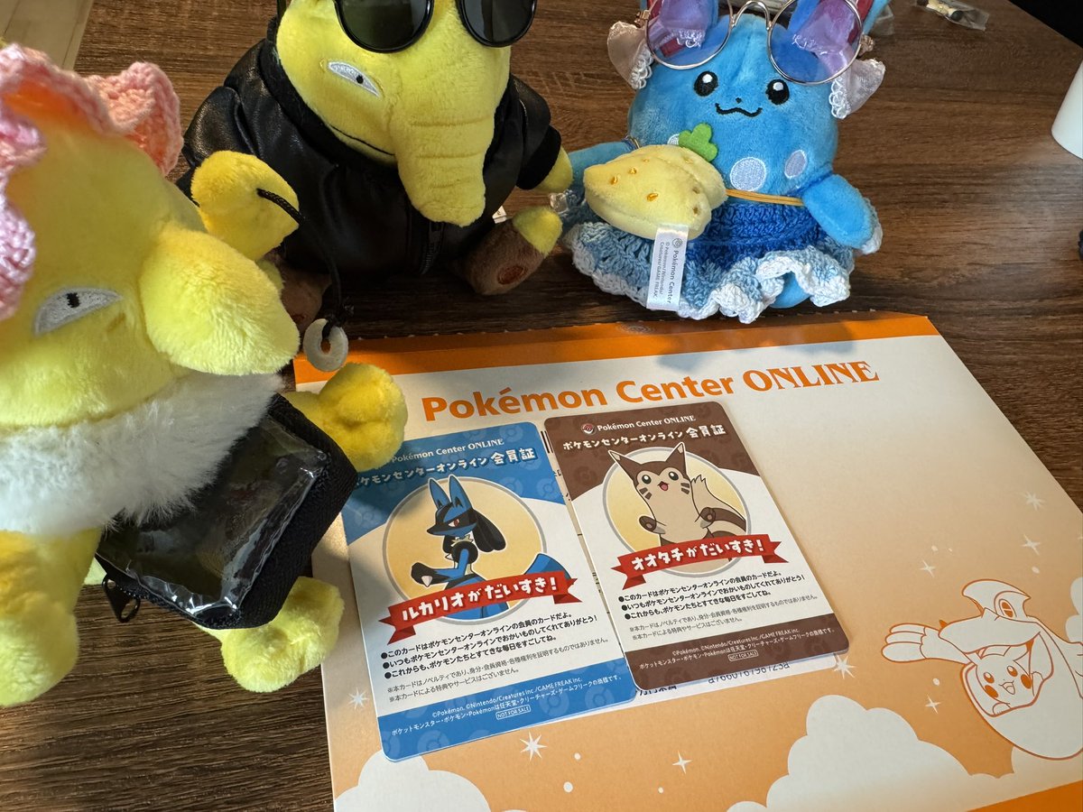 kanata72722's tweet photo. ポケモンセンターオンラインからの贈り物がきたーー！！！(　ﾟдﾟ)ｸﾜｯ

初めてきたね！またA賞？きてないから楽しみだねーみんな🥰

初めてみるやつだか興味津々だね🤭 https://t.co/Pco824W3OA