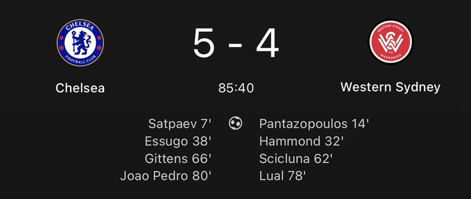 TacticalOD's tweet photo. Joao pedro at 80 min might have just won it for them 

#Chelsea #Trending #Friendly https://t.co/ThulX1yPNP