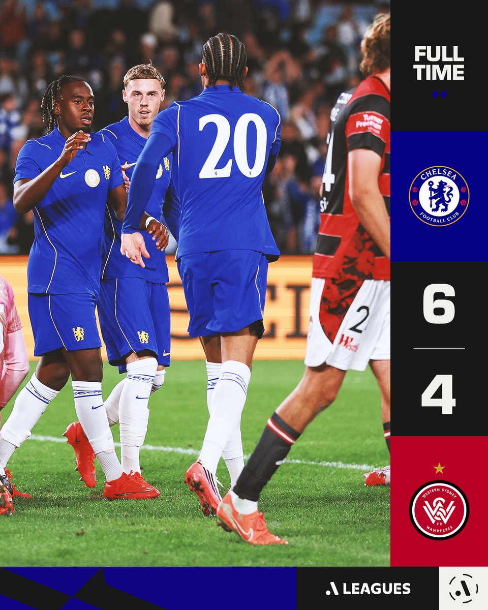 aleaguemen's tweet photo. What. A. Game! 🔥

A 10-goal classic between Chelsea and Western Sydney Wanderers kicks off the Sydney Super Cup 🙌 https://t.co/ZKGxD7O7mw
