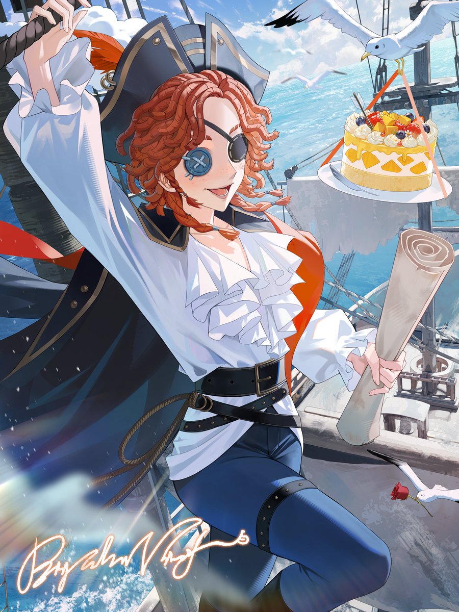IdentityVJP's tweet photo. 7月30日は弓使い
ブリュンヒルド・ウェルフの誕生日

燃えるような赤髪は
遠くからも視認できる
ラゲルサ一族の証。

彼女の自由気ままな船旅は
行く先々の人々の心を
掴んで離さない。

#IdentityV
#第五人格
#第五キャラの日 https://t.co/mVfK5S3D3D