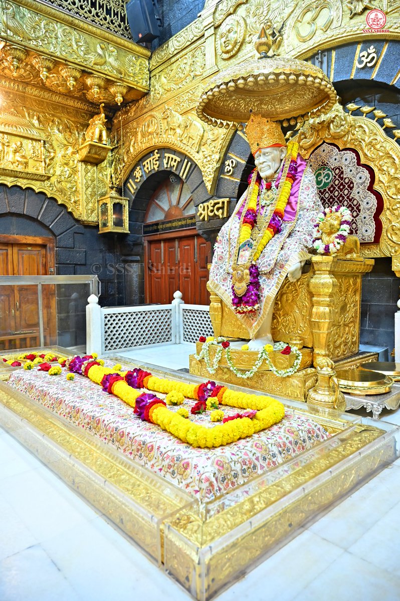 SSSTShirdi's tweet photo. *!! ॐ साई राम !!*
*श्री साईबाबा संस्थान विश्वस्त व्यवस्था,शिर्डी*
*!! ॐ Sai Ram !!*
*Shri Saibaba Sansthan Trust, Shirdi*
≈≈≈≈≈≈≈≈≈≈≈≈≈≈≈≈≈ 
*आरती : माध्यान्ह आरती*
*मंगळवार २८ जुलै २०२६*  
*Aarti :-Madhayan Aarti*
*Tuesday 28 July 2026* https://t.co/Rj3IAusG0d