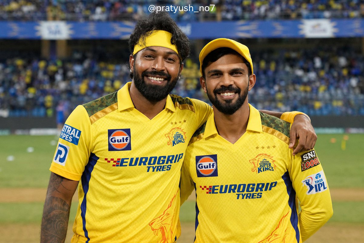pratyush_no7's tweet photo. 🚨 CSK is all set to move forward forming a leadership trio of Ruturaj, Sanju and Hardik. 💛

(Sportstar) https://t.co/NtrbJYeNVg