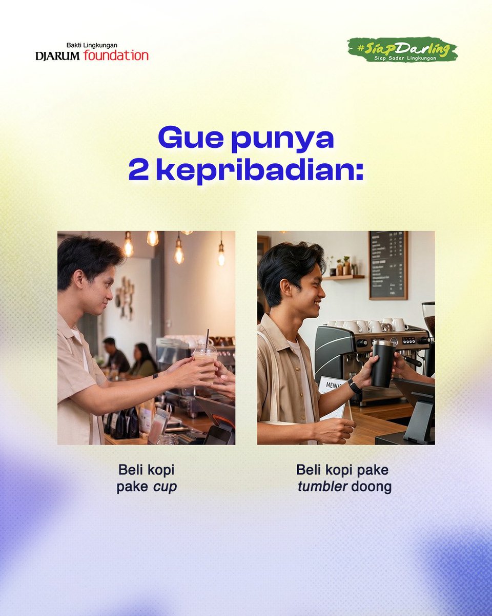 siapdarling's tweet photo. Nggak apa-apa kalau masih sering galau antara praktis atau ramah lingkungan. Yang penting, kita tetap berusaha bergerak ke arah yang lebih baik. 

Yuk, mulai dari hal yang paling mudah buat kamu dan jadikan itu kebiasaan! 
💚 https://t.co/oM00VIa0bm
