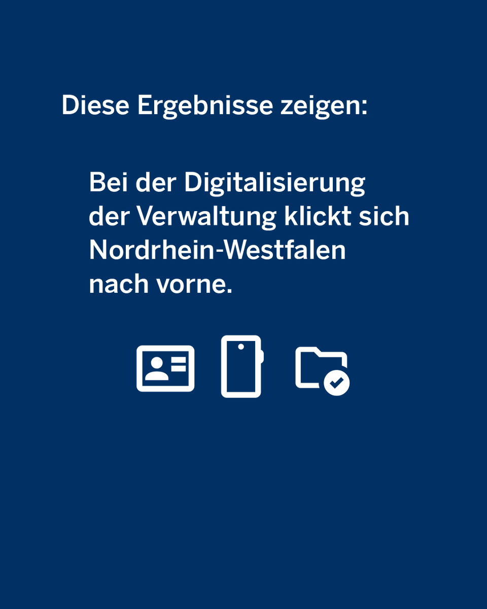 MHKBD_NRW's tweet photo. 🔝 Erstklassig: Das Dashboard Digitale Verwaltung wurde aktualisiert, und #NRW ist auf Platz 1 geklettert. Das zeigt: #NRW geht bei der #Digitalisierung weiter voran und macht Tempo. Davon profitieren zuallererst die Bürgerinnen &amp; Bürger.🤝 https://t.co/gqByd1mZ0F https://t.co/YgXx1xyCr3