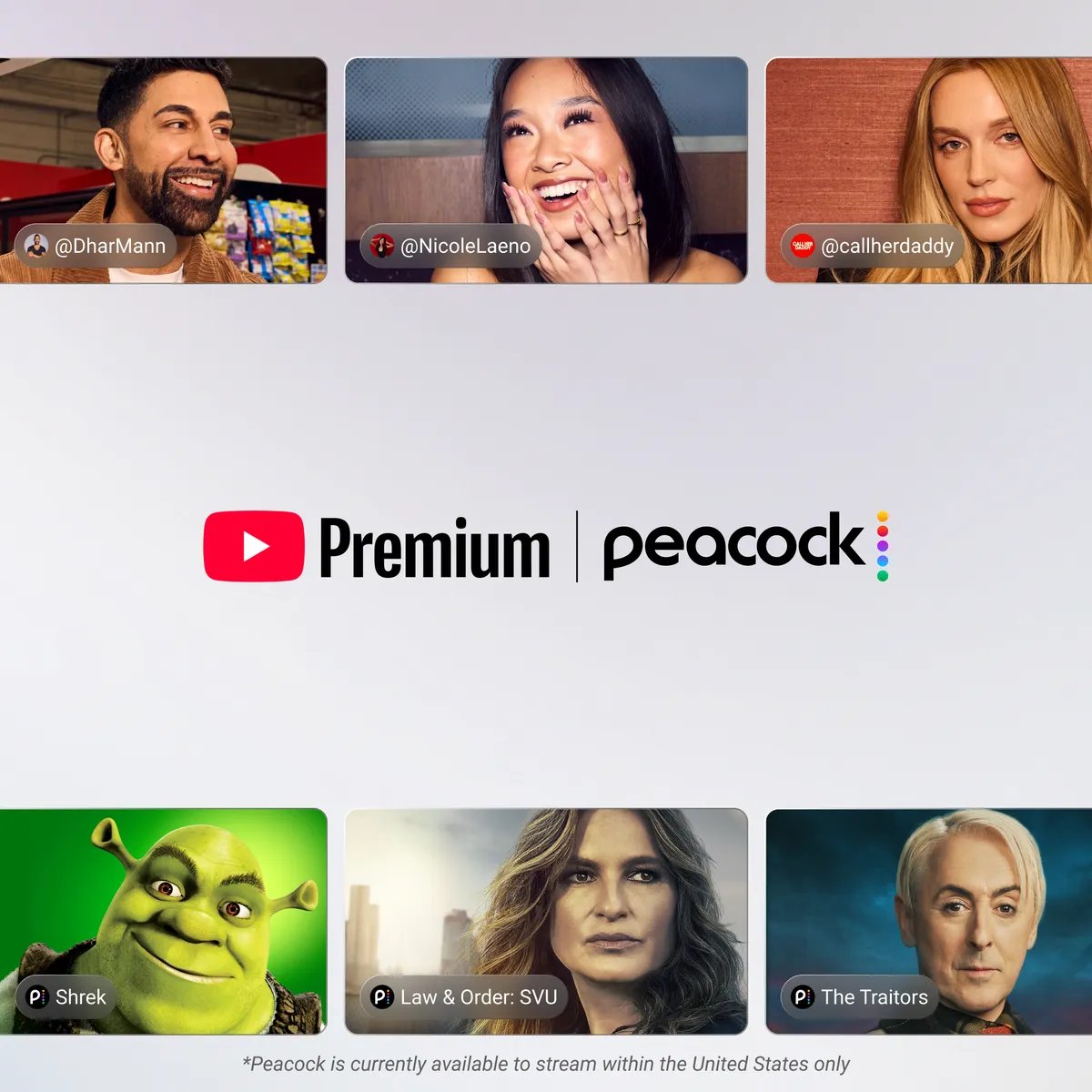 ArminJX's tweet photo. Soon, eligible @YouTube Premium subscribers in the U.S. will gain access to ad-supported @peacock Premium.

https://t.co/KXyPaofWRK https://t.co/bkEEkLCOhc