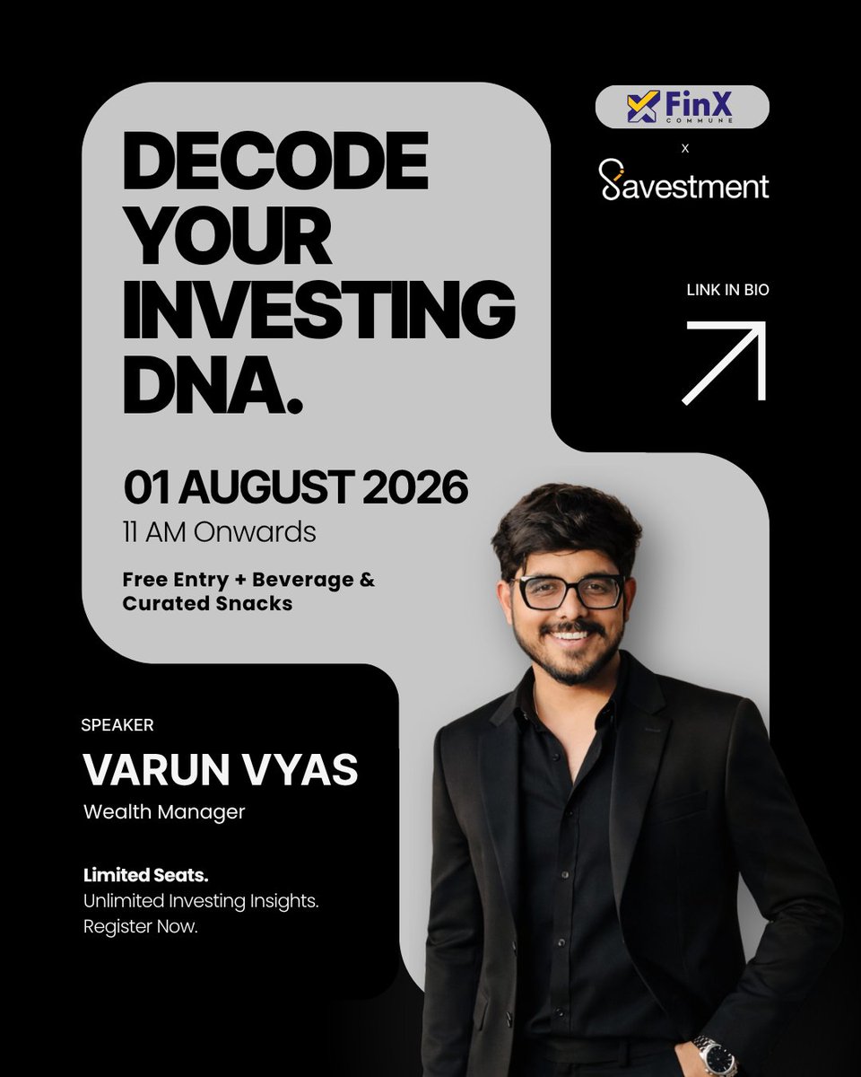 FinXCommune's tweet photo. a very unique and fun seminar where traders can decode their dna 🧬 

seats are filling fast.

register now https://t.co/Eeirhya6OE

1st August, Saturday, 11 AM to 12:30 PM

FinX Commune, Kemps Corner, Mumbai https://t.co/zzC28I3fNb