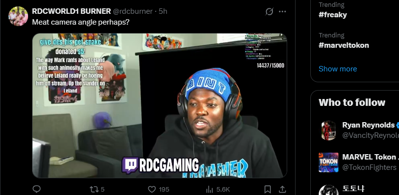 zaitaro1's tweet photo. @rdcburner Watching this while freaky on trending is crazy 😂 https://t.co/c9JoF2nH1x