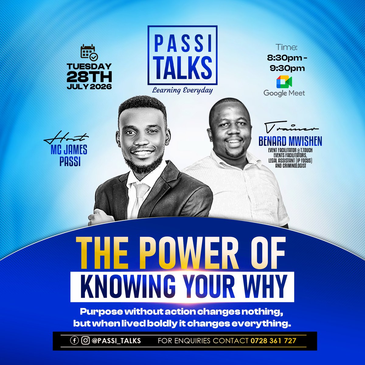 McJpassi's tweet photo. Join our webinar tonight from 8:30Pm as we continue with the series the power of  Knowing your Why with Mr @Mwishen https://t.co/NDFPthRV8i https://t.co/pOSrKEObJo