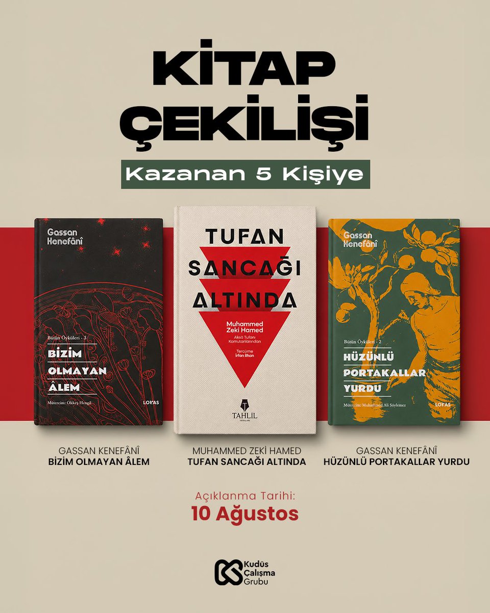 kuduscalismag's tweet photo. 🎁ÇEKİLİŞ VAR

Katılmak için:
🔁 Yeniden paylaş
❤️ Beğen
👤 Bizi takip et
✍️ Yoruma bir arkadaşını etiketle

Açıklanma tarihi: 10 Ağustos https://t.co/ixCFNMV38s