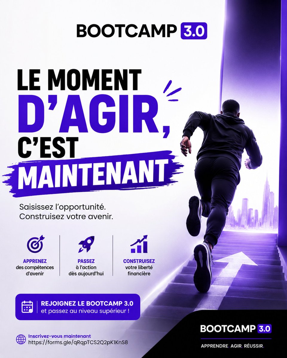 IvoireCrypto's tweet photo. 🚀 Le moment d'agir, c'est maintenant.
Ne regardez plus les autres saisir les opportunités à votre place.
Rejoignez le #Bootcamp30 et développez vos compétences en #Blockchain, #Crypto et #Web3.
📲 Inscription : https://t.co/xE55OyKKhX
#Afrique #Formation #Innovation https://t.co/MDv8JpT5gm