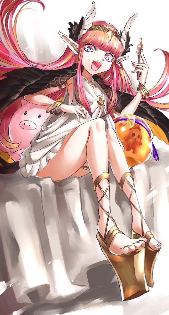 Darugis2's tweet photo. @pawmitzi First off, HAPPY BIRTHDAY in advance. Hope you'll have a wonderful time

Second, my favorite videogame character is probably Circe from Fate/Grand Order. Cute witch birdwife https://t.co/nABX7WaokI