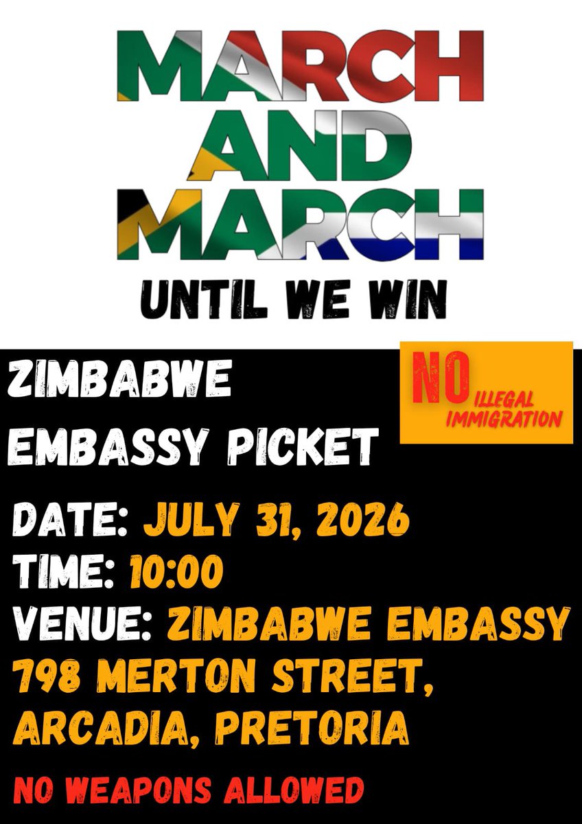 JacintaNgobese's tweet photo. The 31st of July is a day that Zimbabweans will be protesting against their government’s oppression…

On the 31st July our usual Thursday Marches will be in solidarity with the people of Zimbabwe who are in Zimbabwe facing a cruel government‼️‼️‼️ South Africans will be joining in adding their voices… Emmerson Dambudzo Mnangagwa

FREE BHEKIMPILO MBEDZI

FREE BHEKIMPILO MBEDZI

FREE BHEKIMPILO MBEDZI

FREE BHEKIMPILO MBEDZI

FREE BHEKIMPILO MBEDZI‼️‼️‼️‼️