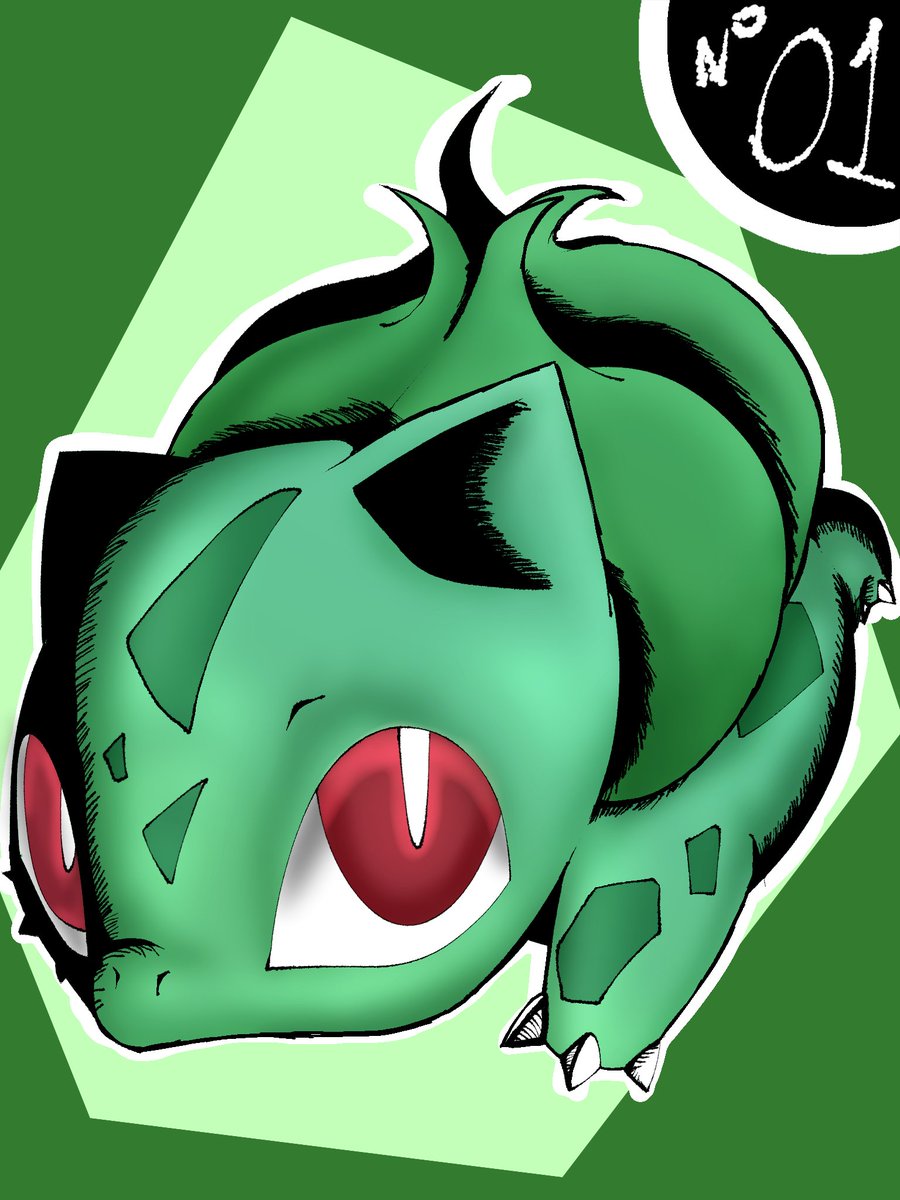MrGiond's tweet photo. Un dibujo en medio de la madrugada...... Pues está poco feo pero no tanto...... creo... #Art #digitalart #Bulbasaur https://t.co/zd8Vav1Ux0