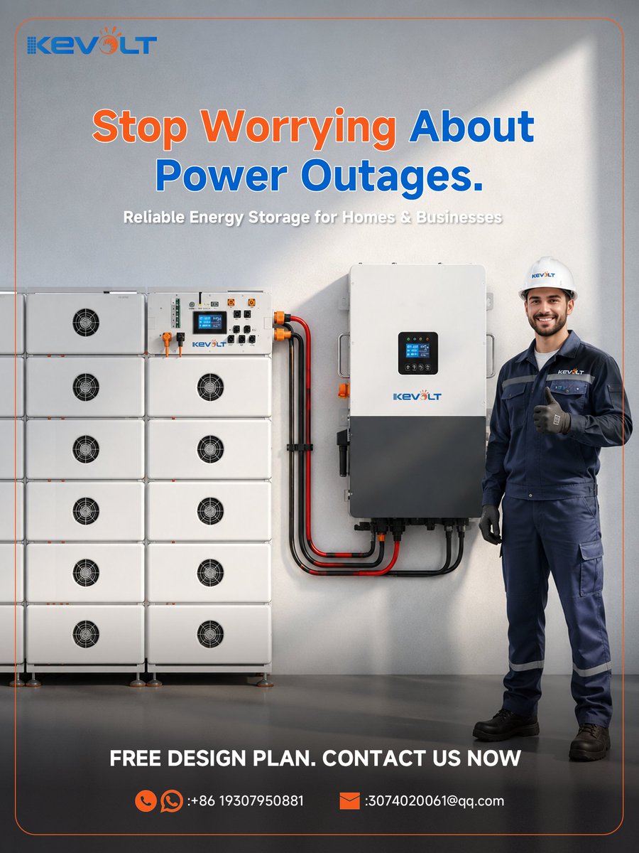 Kevolt_Solar_'s tweet photo. With KEVOLT high-voltage battery:
✔ Stable power day &amp; night
✔ 8000+ cycle lifespan
✔ 10-year warranty
👉 Get reliable energy today. https://t.co/um7nHAvnoJ