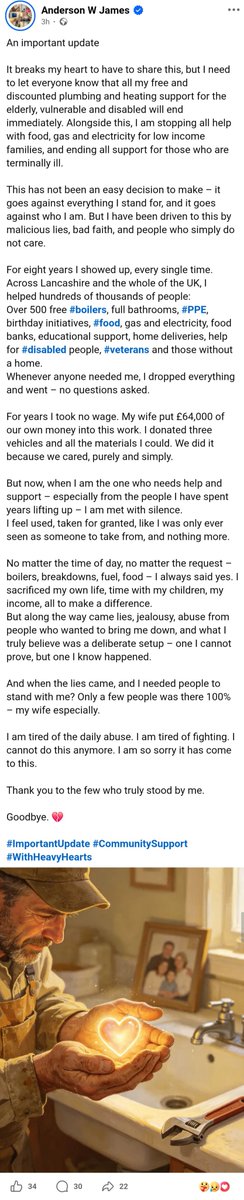 DepherNightmare's tweet photo. In a heartfelt update with plenty of hashtags & shares, James claims "he cannot do this anymore". 🎻🤷♂️#backnextweek
He's pretty miffed too at those that took his support, aka PUBLIC DONATIONS.
They subsequently dropped him when he was exposed for a fake suicide rescue. #depher https://t.co/cHtAaOBlqz