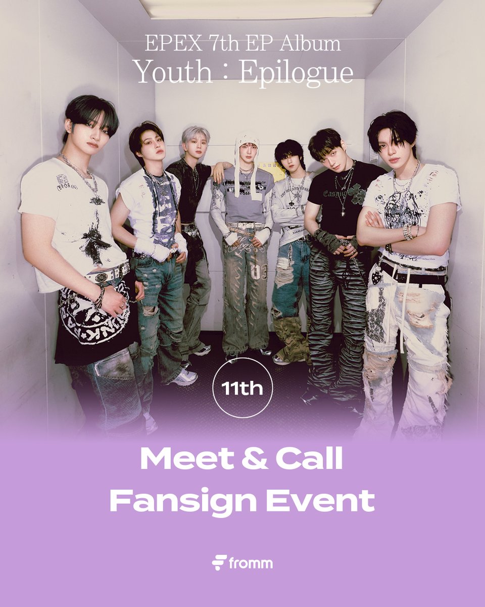 fromm_store's tweet photo. #이펙스 #EPEX 7th EP Album [소화(韶華) : Epilogue] MEET & CALL FANSIGN EVENT OPEN🎉

🔗https://t.co/zfRUGLsz5f

💜미공개 셀피 포토카드 7종 중 1종 증정 (대면 / 영상통화 특전 상이)
💜당첨자 추첨 사인 폴라로이드

📆 ~ 7.30 23:59 (KST)