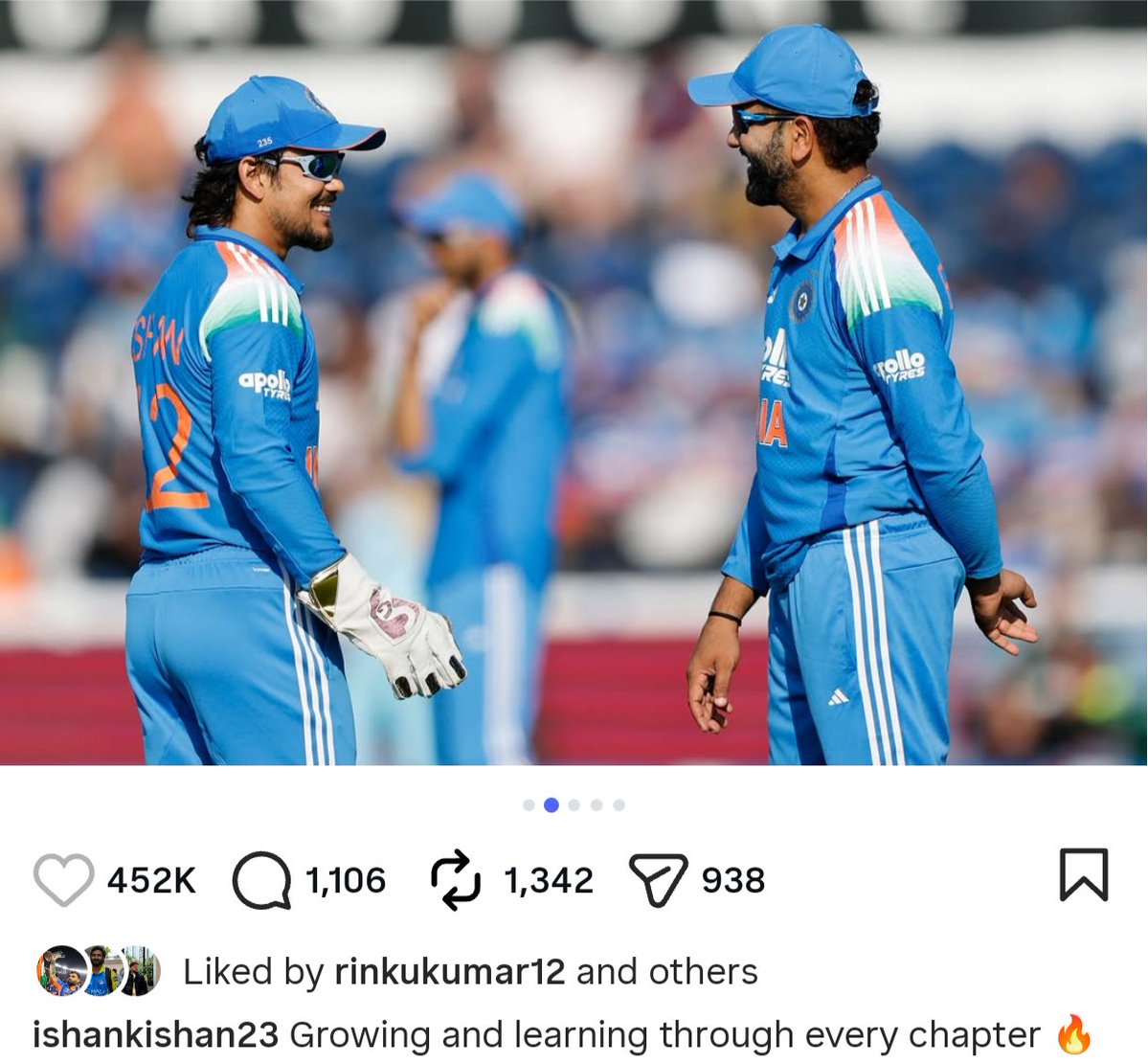 CricCrazyJohns's tweet photo. INSTAGRAM POST OF ISHAN KISHAN ❤️ https://t.co/HMO7SzLWKC