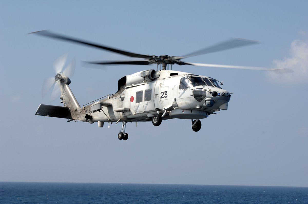 JMSDF_PAO's tweet photo. 7月28日16時27分頃、熊本県熊本地方を震源とする最大震度7の地震を受けて、 #海上自衛隊 のSH-60K（大村）が離陸し、上空からの情報収集を実施中です。 （写真はイメージです。） #地震 #被害情報 https://t.co/MMDX9ZS0zk