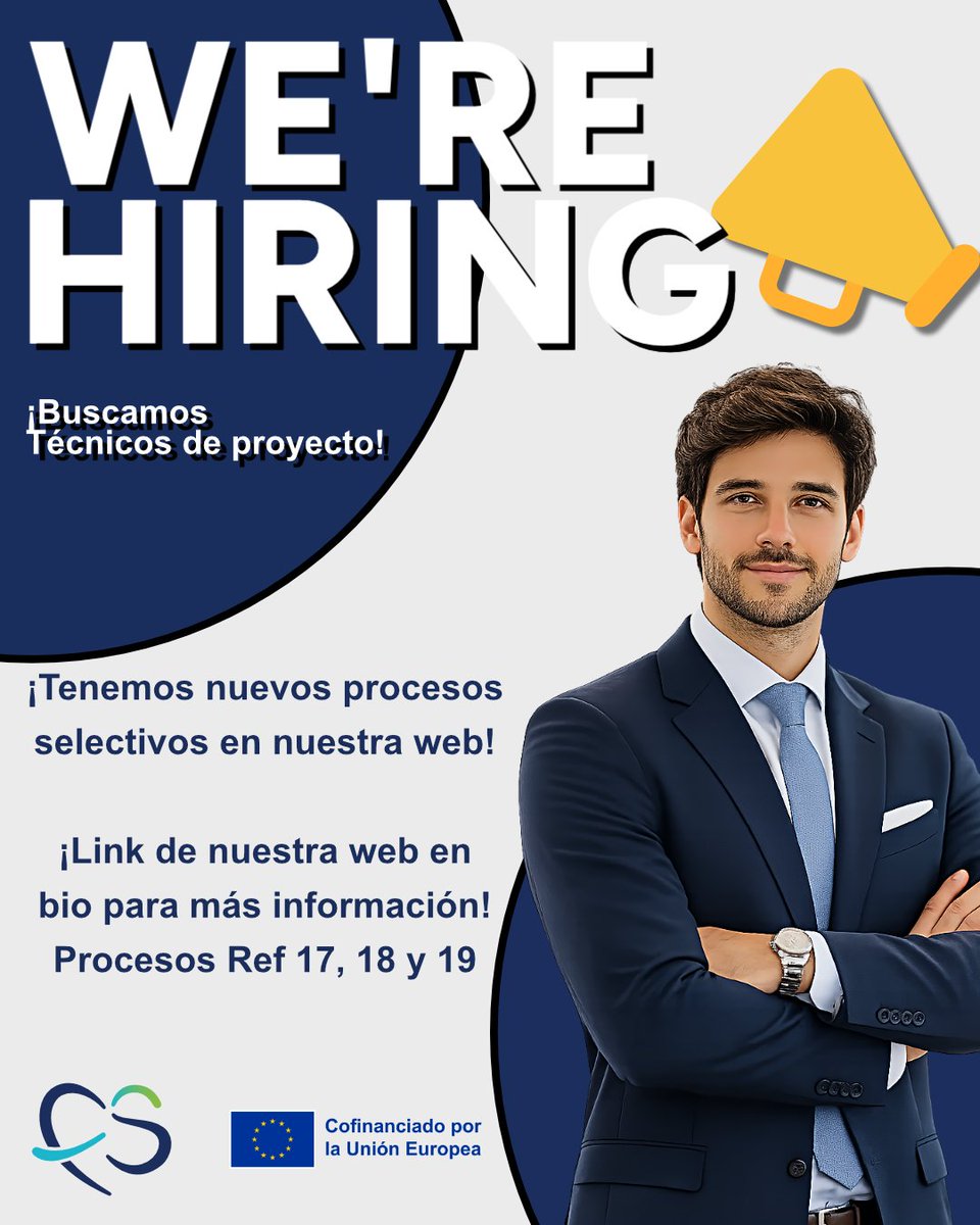 Fundesalud_Ex's tweet photo. 📢 ¡Nuevos procesos selectivos disponibles!
Ya puedes inscribirte en los procesos selectivos REF. 17/2026, 18/2026 y 19/2026 a través de nuestra página web.
👉 Consulta las bases y presenta tu candidatura antes de que finalice el plazo.
#Empleo #ProcesosSelectivos #OfertaDeEmpleo https://t.co/cABdfX3NgO