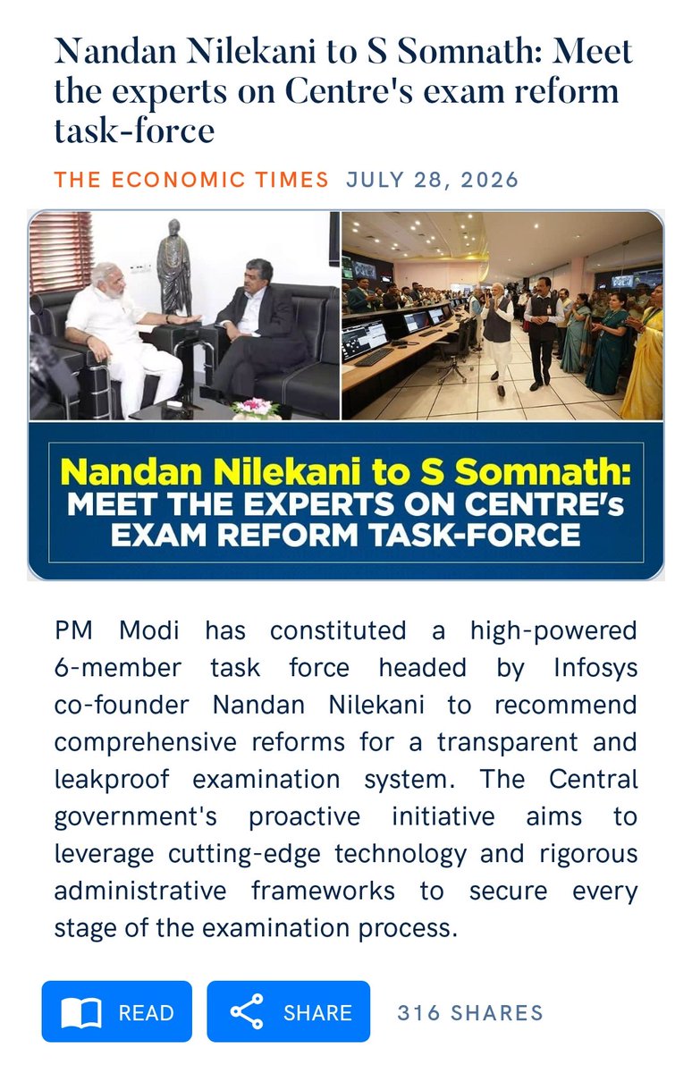 imreena24's tweet photo. Nandan Nilekani to S Somnath: Meet the experts on Centre's exam reform task-force 
https://t.co/CbnoF7eg1Y

via NaMo App https://t.co/OdMovKuEW1