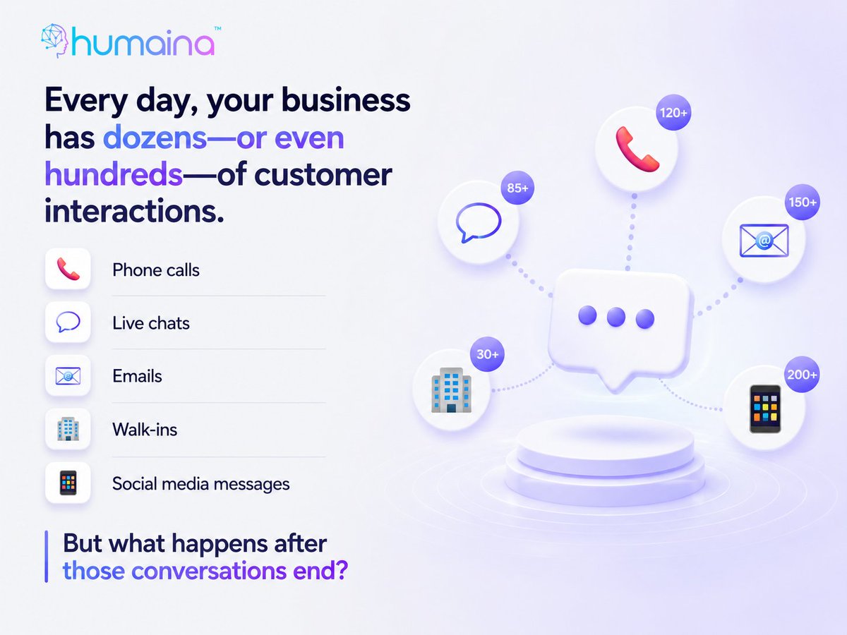 ipangram's tweet photo. Businesses measure clicks, traffic, and conversions.
But the most valuable business intelligence is often lost after every customer conversation.
The future belongs to businesses that learn from every interaction.

Connect now:https://t.co/rS99wJGVD2

#CustomerExperience #humaina https://t.co/tcDqakxbZw