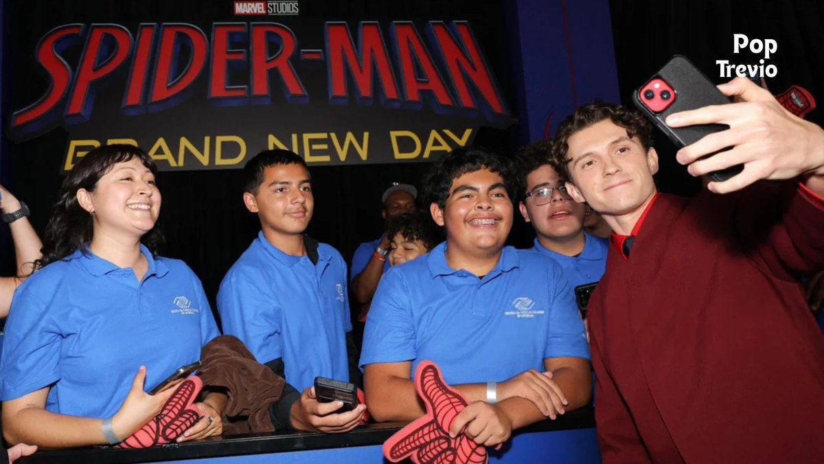 PopTrevio's tweet photo. Tom Holland at the premiere of "Spider-Man: Brand New Day" in Los Angeles. https://t.co/IZCgbVVxmg