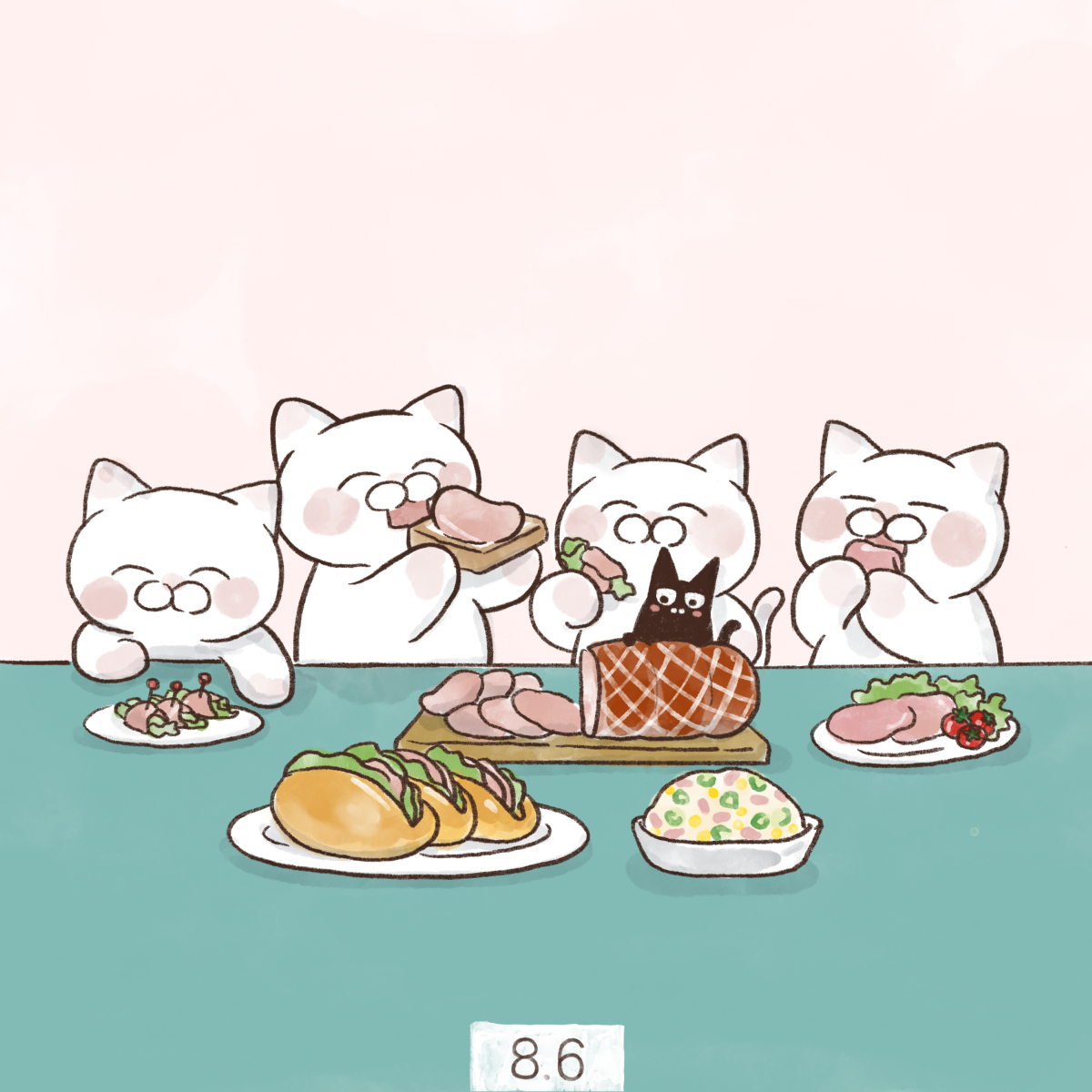 yamatokotobacat's tweet photo. 8月6日【ハムの日】
「８６→ハム」の語呂合せで日本ハム・ソーセージ工業協同組合が制定しました。 https://t.co/66PWkxTtcZ