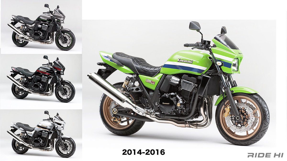 PutiMotor's tweet photo. '09〜'16 カワサキ「ZRX1200 DAEG」

ZRX1200Rから電子制御の燃料噴射化、95ps→110ps、5速→6速化、高回転域へ特性を振って、運動性を優先したハンドリングでダイナミックにコーナーを攻めるスポーツバイクであることを主張。

他社が1300、1400とビッグネイキッドの排気量を上げている中で、1200に踏みとどまって軽快な運動性を重視した。

https://t.co/HxEKIUQi8P